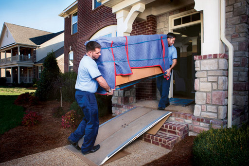 Your furniture is then carried to our moving truck to be loaded.