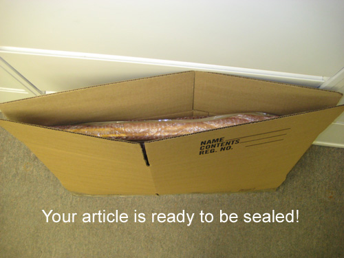 Your article is ready to be sealed