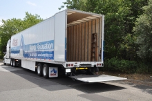 Avatar tuck-away lift gate equipped trailer