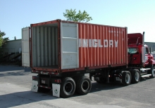 20-foot steel overseas container