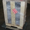A custom built wood crate for high-value artwork