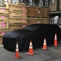 A new concept car staged at Avatar's warehouse for delivery to the New York Auto Show